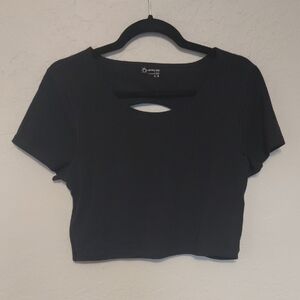 Offline Cropped Top With Open Back